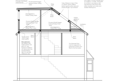 Proposed Section - Loft Conversion London