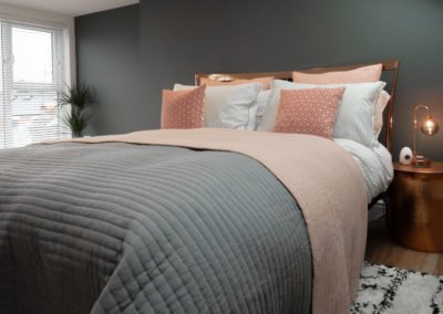 Loft Conversion in Neasden, London: master bedroom decor