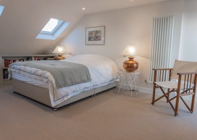 Loft Conversion Kew London - luxury white bedroom
