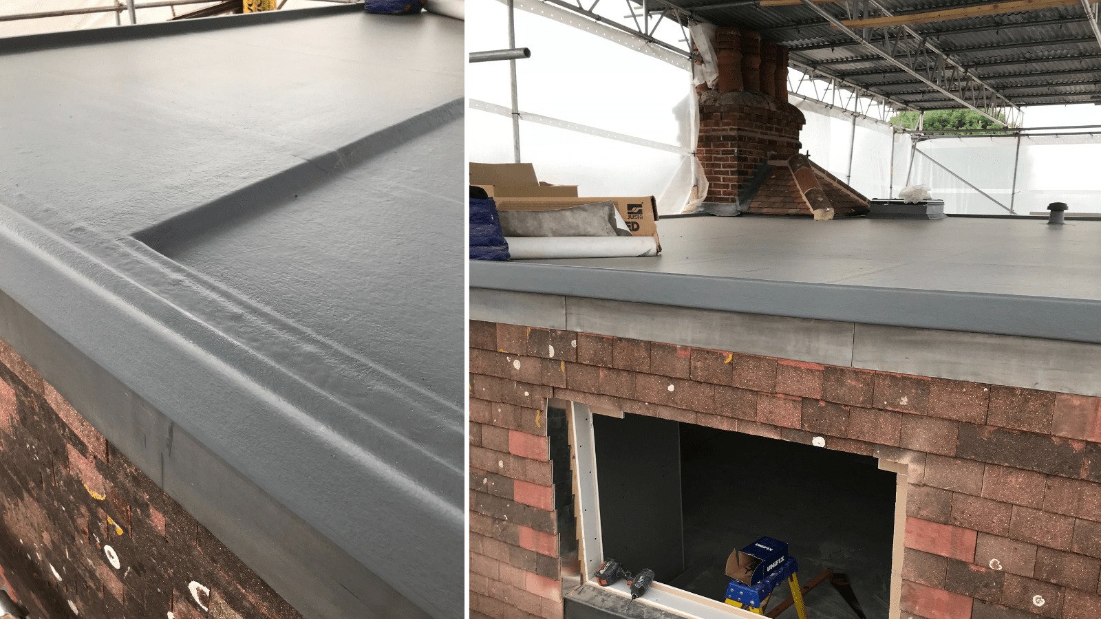 Fibreglass VS Rubberoid Roof