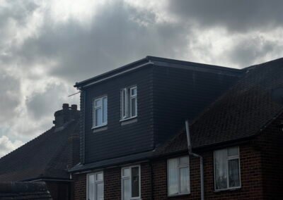 Rear dormer loft conversion in Windsor, exterior view
