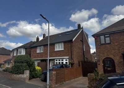 Rear dormer loft conversion in Windsor, exterior view