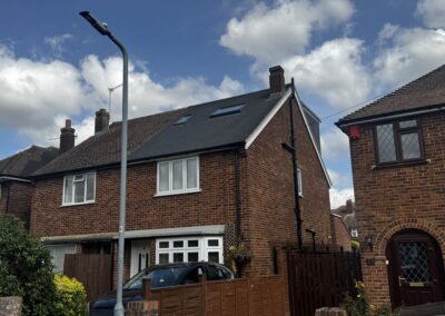 Rear dormer loft conversion in Windsor, exterior view