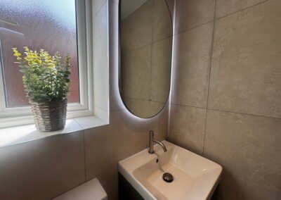 En suite bathroom in a Windsor rear dormer loft conversion