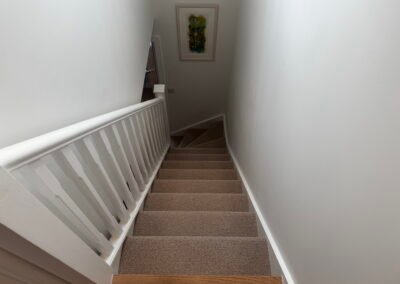 Loft staircase leading to the new master suite in Windsor