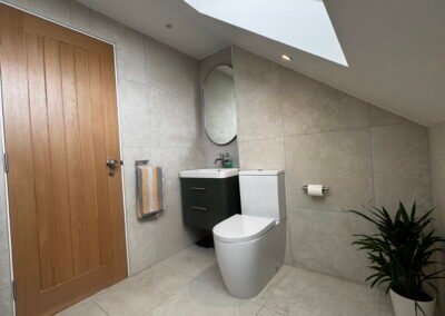 En suite bathroom in a Windsor rear dormer loft conversion