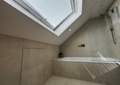 En suite bathroom in a Windsor rear dormer loft conversion