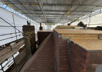 Attic Conversion in Chiswick - during works