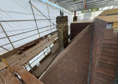 Attic Conversion in Chiswick - during works