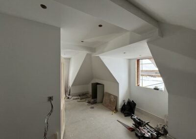 Attic Conversion in Chiswick - during works