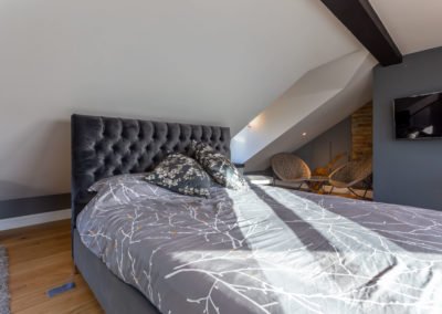 Loft Conversion near Staines, London: master bedroom interiors