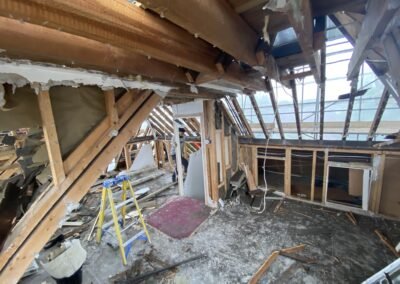 Attic Conversion in Ealing - during works