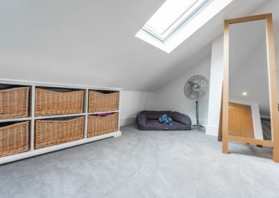 Loft Conversion in Twickenam, London: bedroom decor