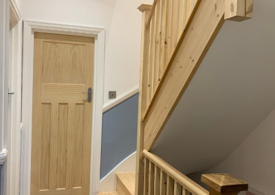 Loft Conversion in Wembley, project completed photo of stairs