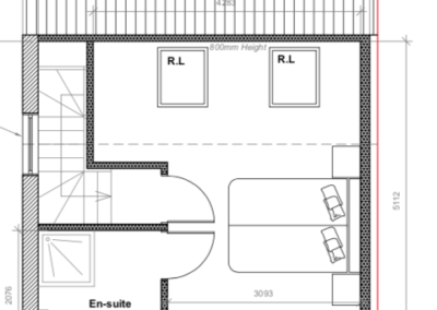 Loft conversion Heston: proposed loft plan