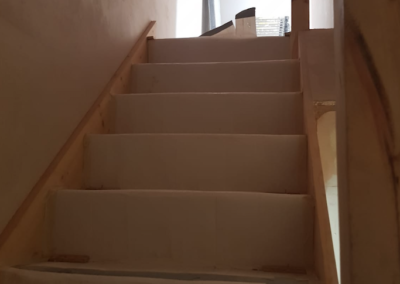 Loft Conversion in Edgware: stairs (work in progress)