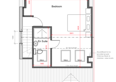 Loft Conversion in Eastcote: proposed loft floor plan