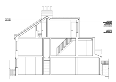 loft conversion plans in Chiswick: drawings