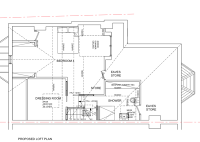 Loft Conversion in Lewisham: proposed loft plan