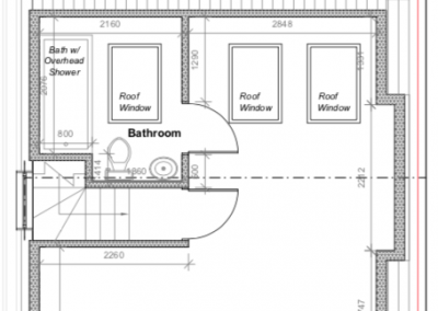 Proposed Loft Floor Plan: loft conversion in Edgware
