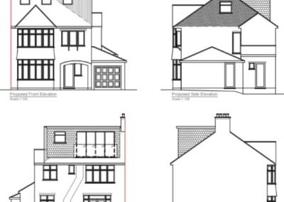 loft conversion in buckhurst hill: drawings